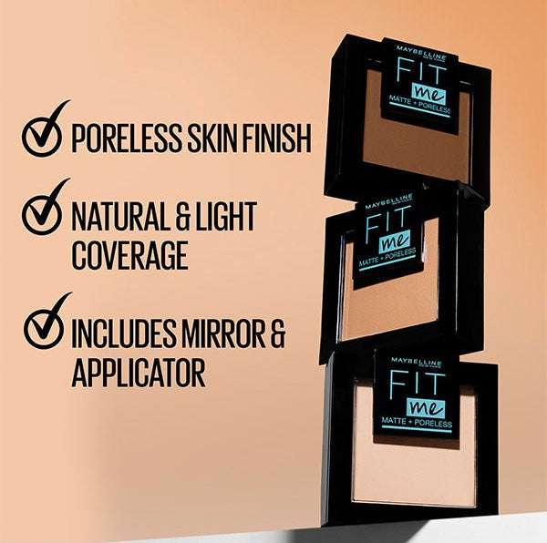 MAYBELLINE FIT ME MATTE PORELESS POWDER SHADES