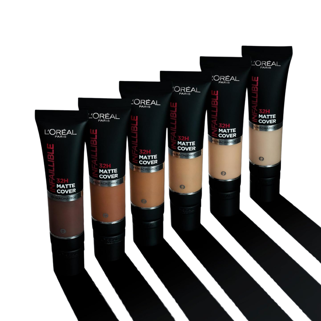LOREAL PARIS INFALLIBLE MATTE COVER 32H FOUNDATION SHADES