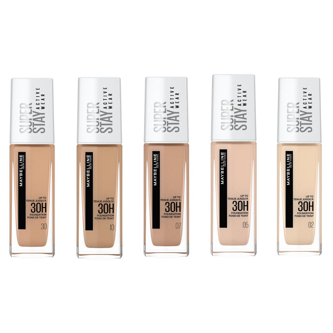 MAYBELLINE SUPER STAY ACTIVE WEAR FOUNDATION SHADES