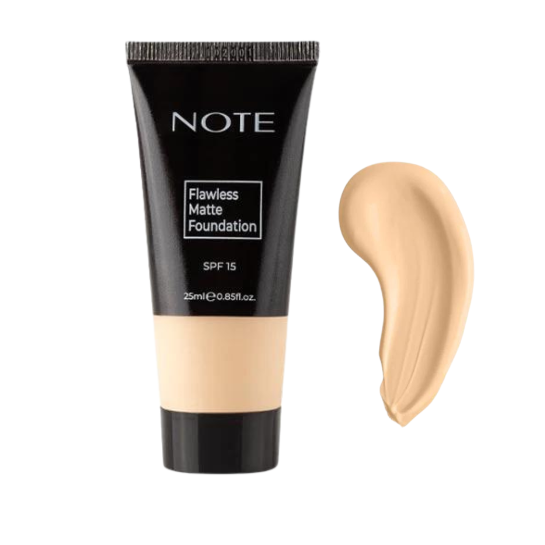 كريم أساس مطفي Flawless بعامل حماية SPF 15 25 مل من نوت