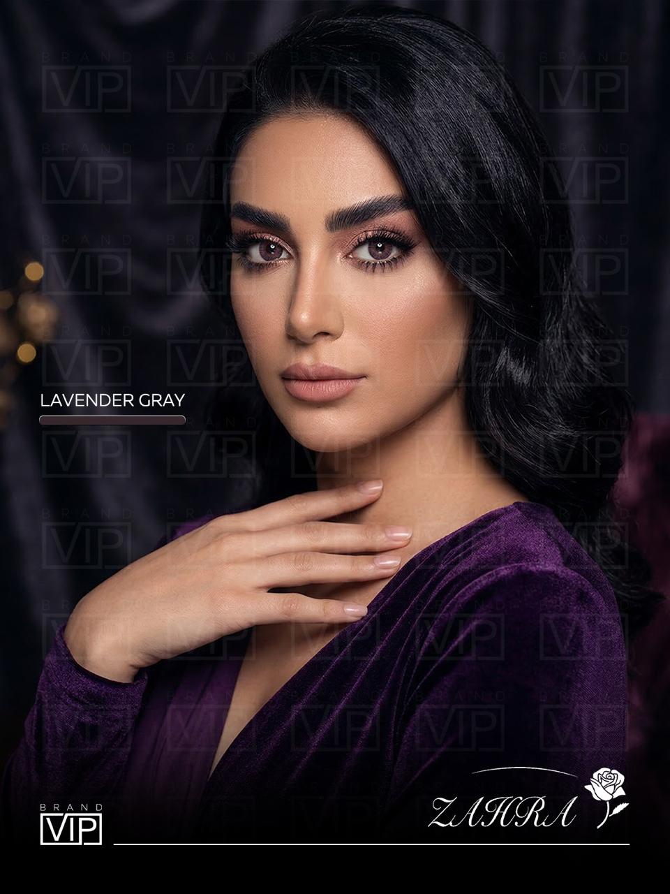 Annual Contact Lenses Lavender Gray by ZAHRA LENSES
