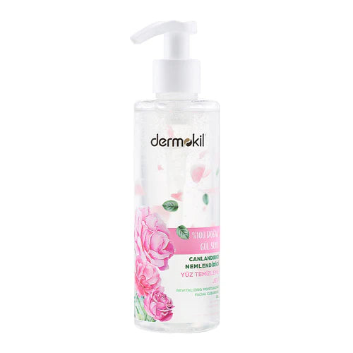 DERMOKIL ROSE WATER MOISTURIZING FACIAL CLEANSING GEL 200ML