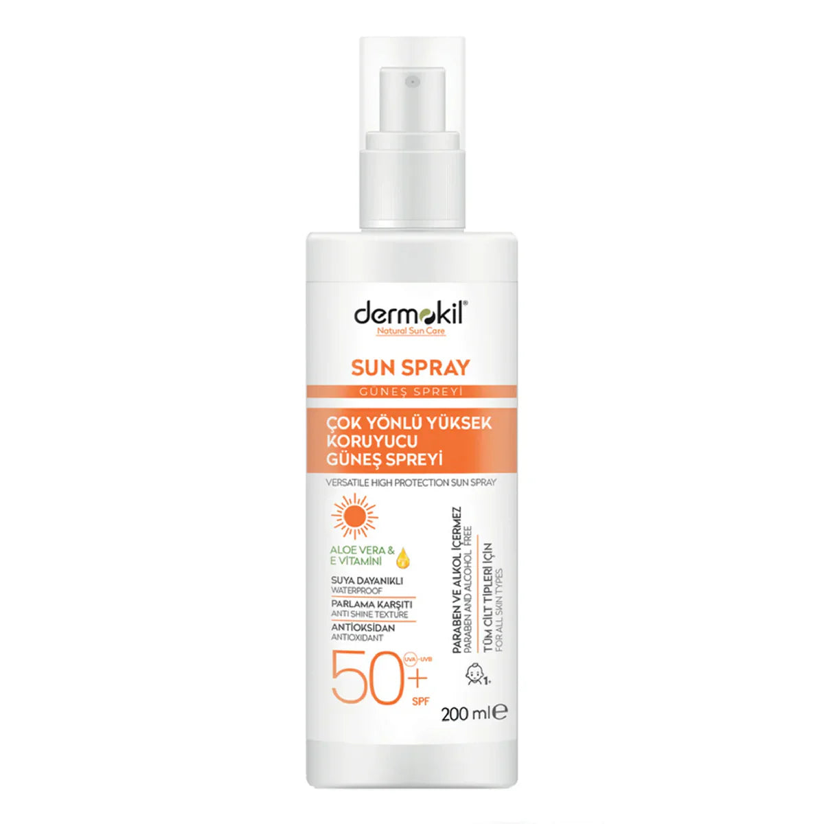 Dermokil Sun Spray High Protection SPF 50+ 200ml