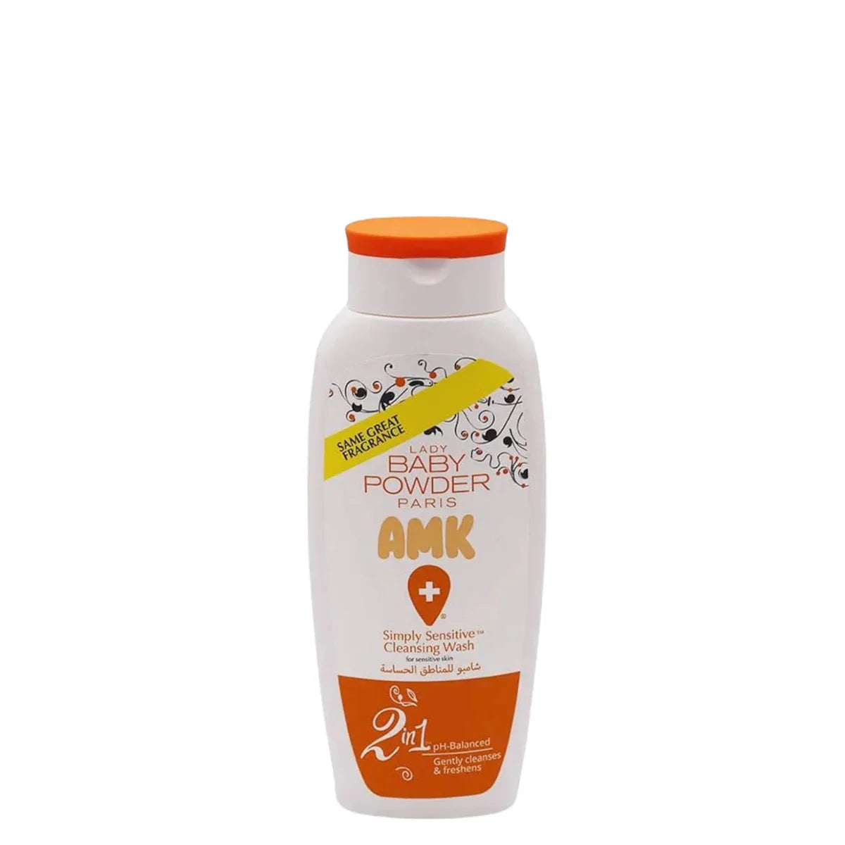 Lady Baby Powder AMK Paris Simply Sensitive Cleansing Wash Orange 250ml