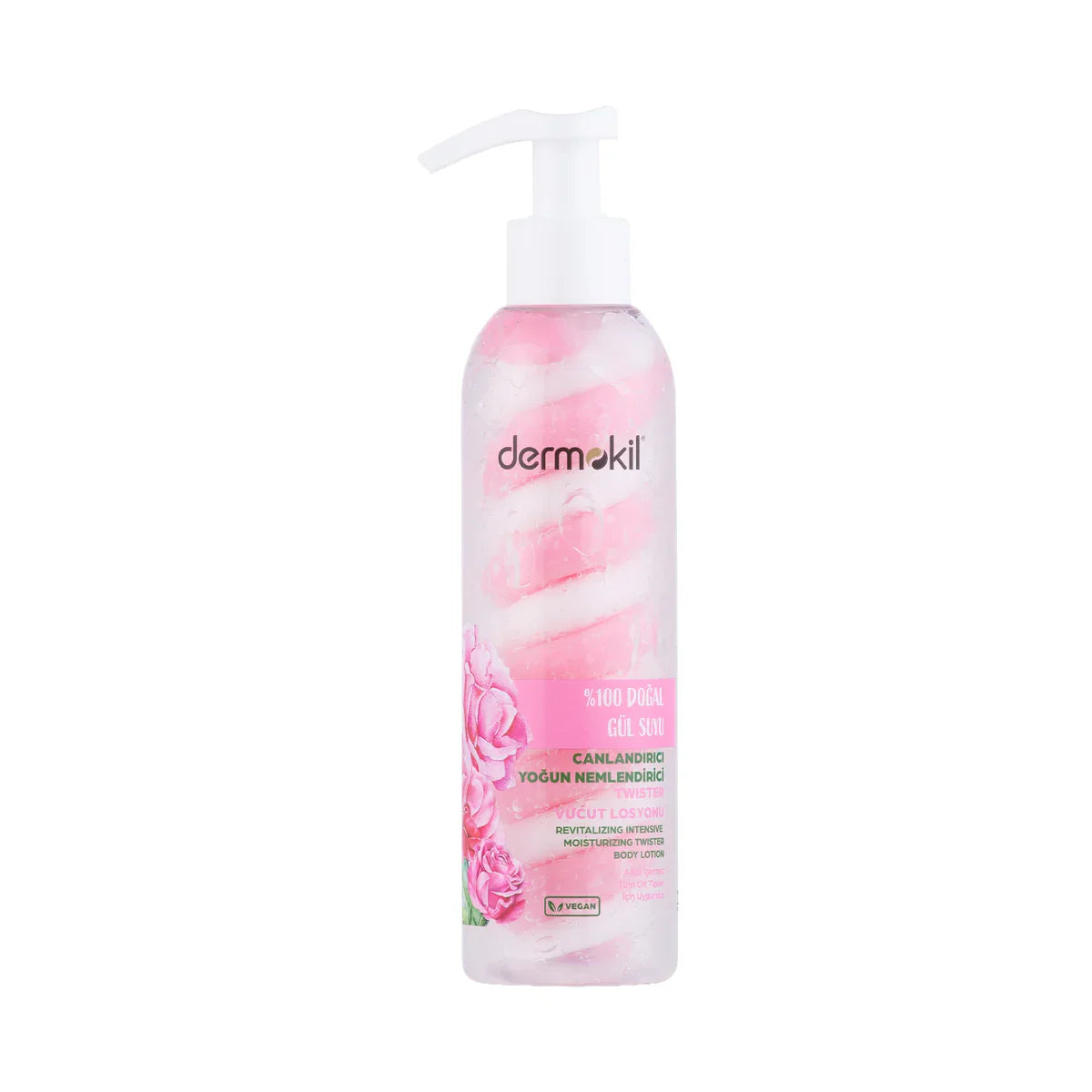 DERMOKIL NATURAL ROSEWATER TWISTER BODY LOTION 200ML