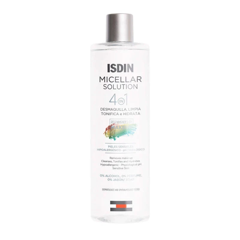Isdin Micellar Solution Essential Care Make-up Remover, 400 ML