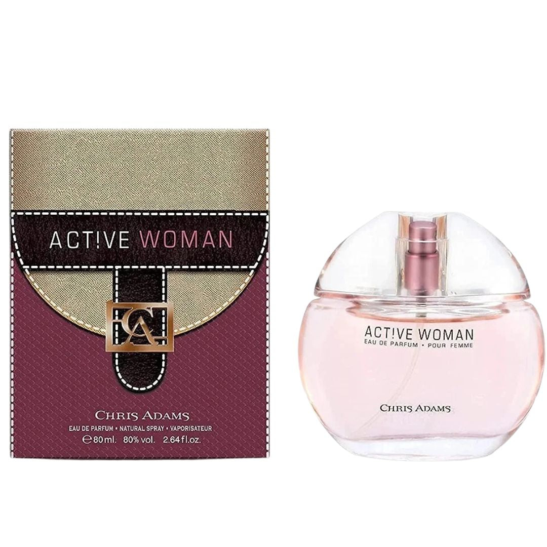 كريس آدامز - عطر أكتيف ويمن او دي بارفان 80 مل للنساء