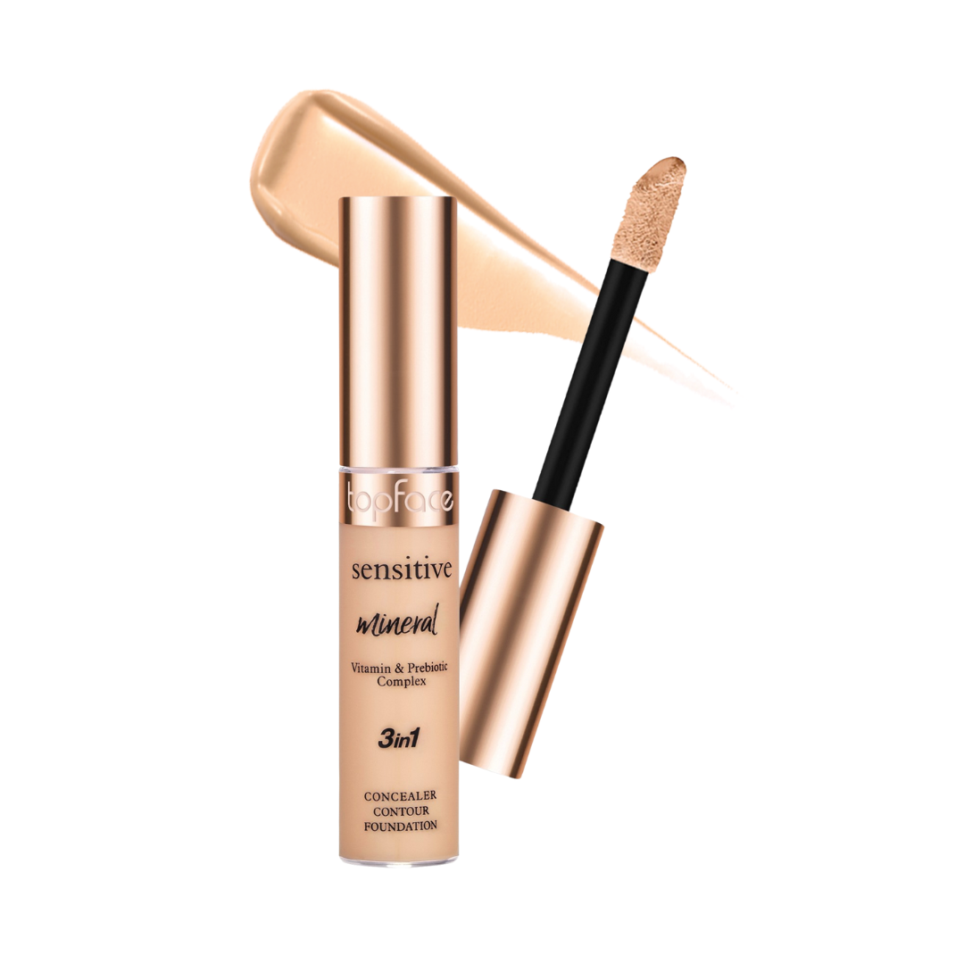 Topface Sensitive Mineral 3in1 Concealer, Contour & Foundation Shades