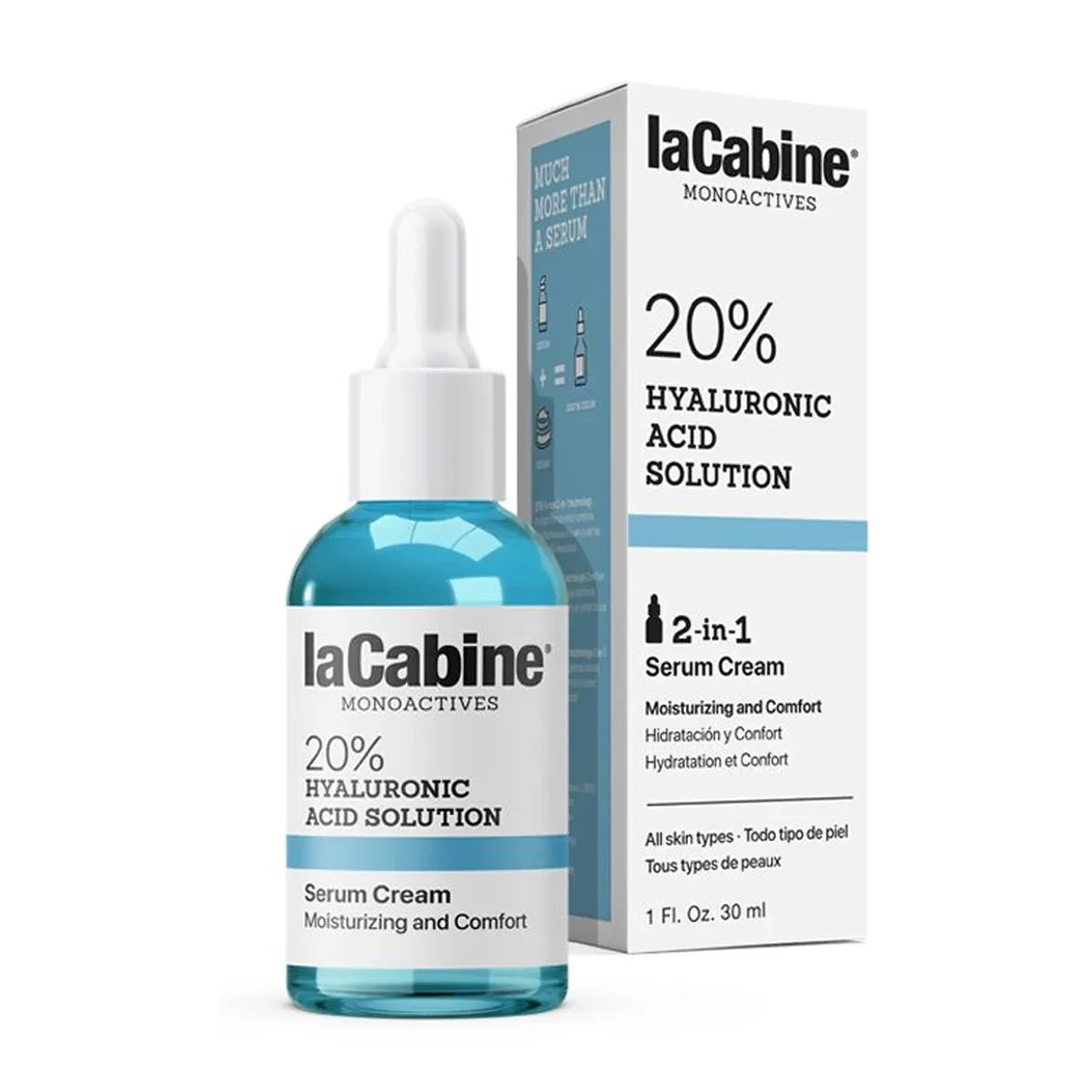 Lacabine 20% Hyaluronic Acid Solution 2in1 Serum Cream 30ml