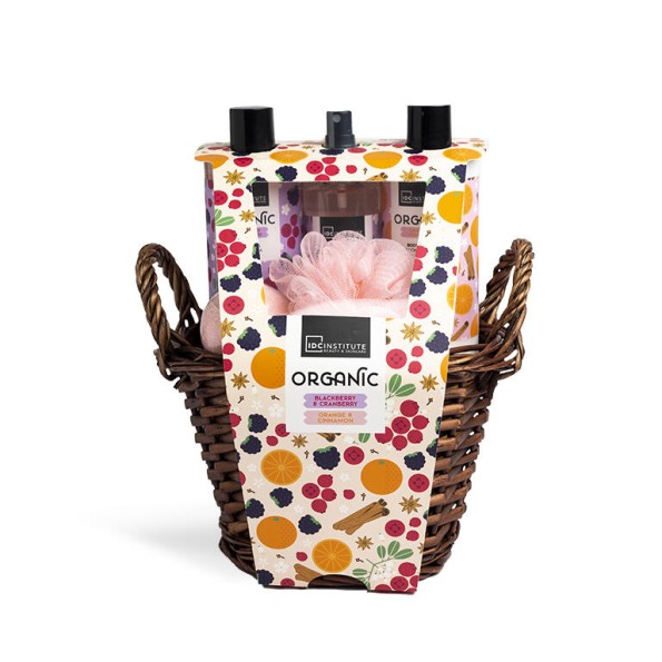 IDC Institute Shower Gel 300ml, Body Lotion 300ml, Body Mist 150ml, Bath Bomb 100g,  Bath Puff