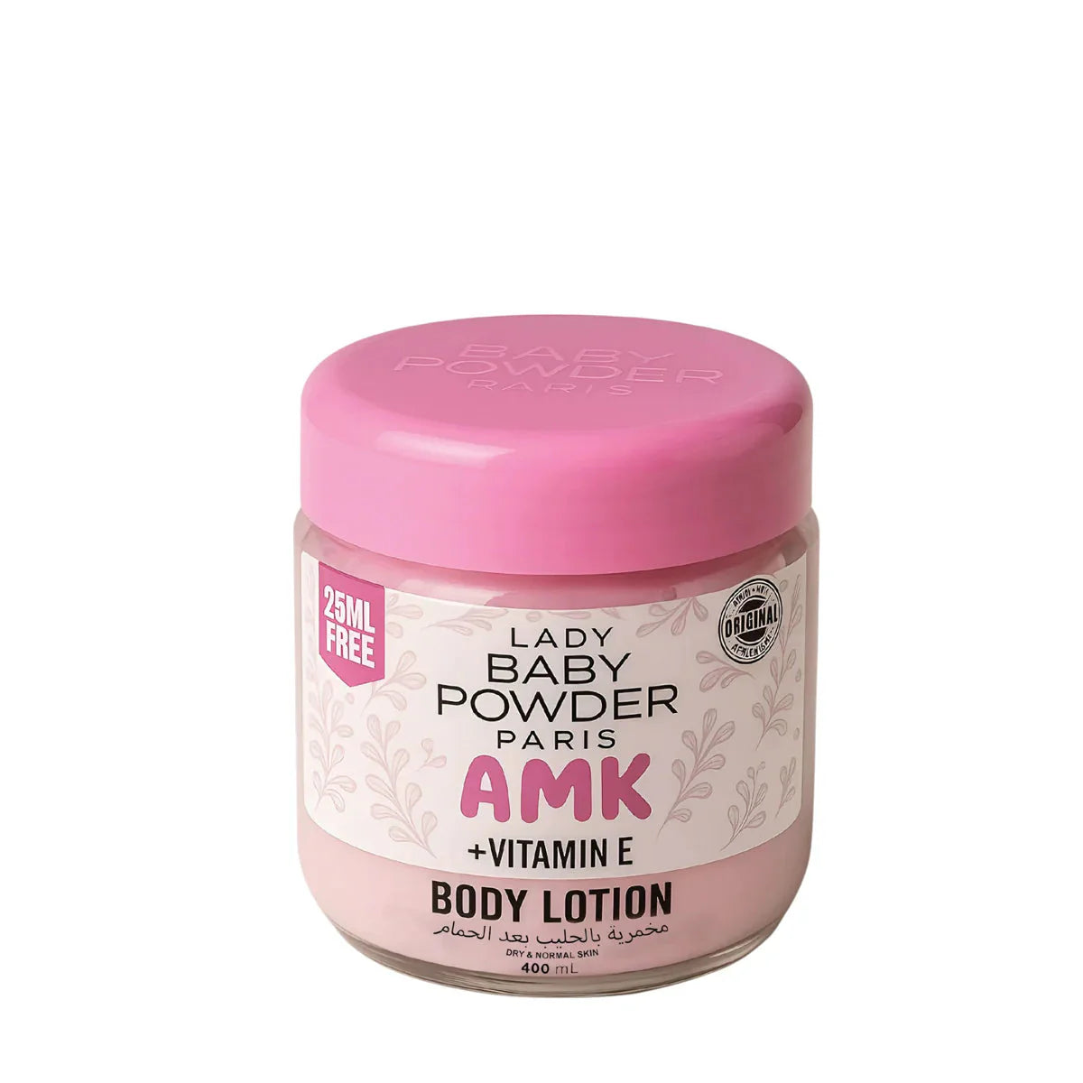 Lady Baby Powder AMK Body Lotion Pink 400ml