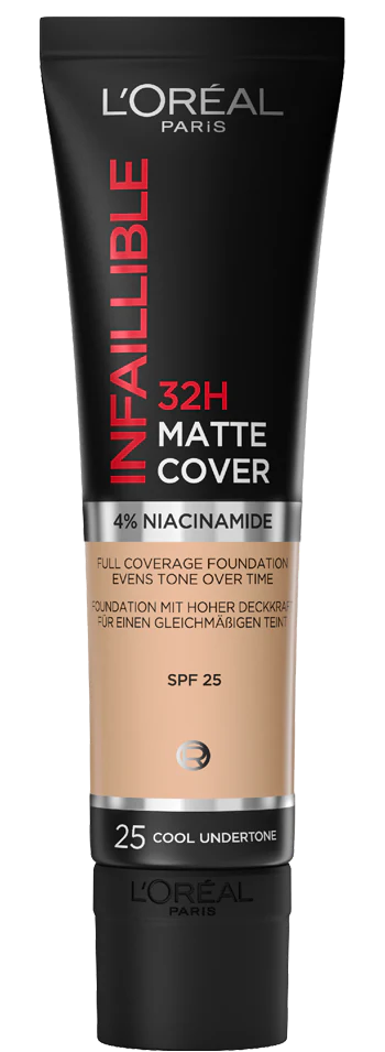 LOREAL PARIS INFALLIBLE MATTE COVER 32H FOUNDATION SHADES