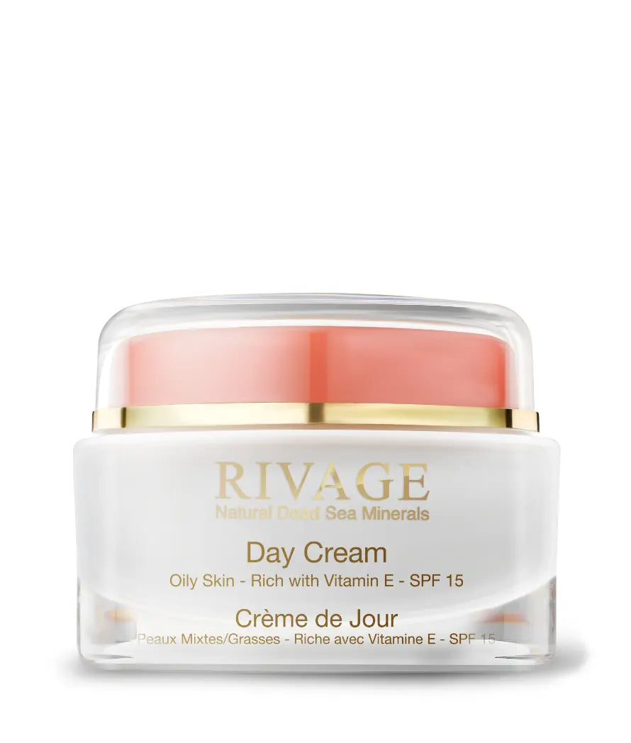 Rivage Day Cream With Vitamin E For Oily Skin SPF 15 50ml
