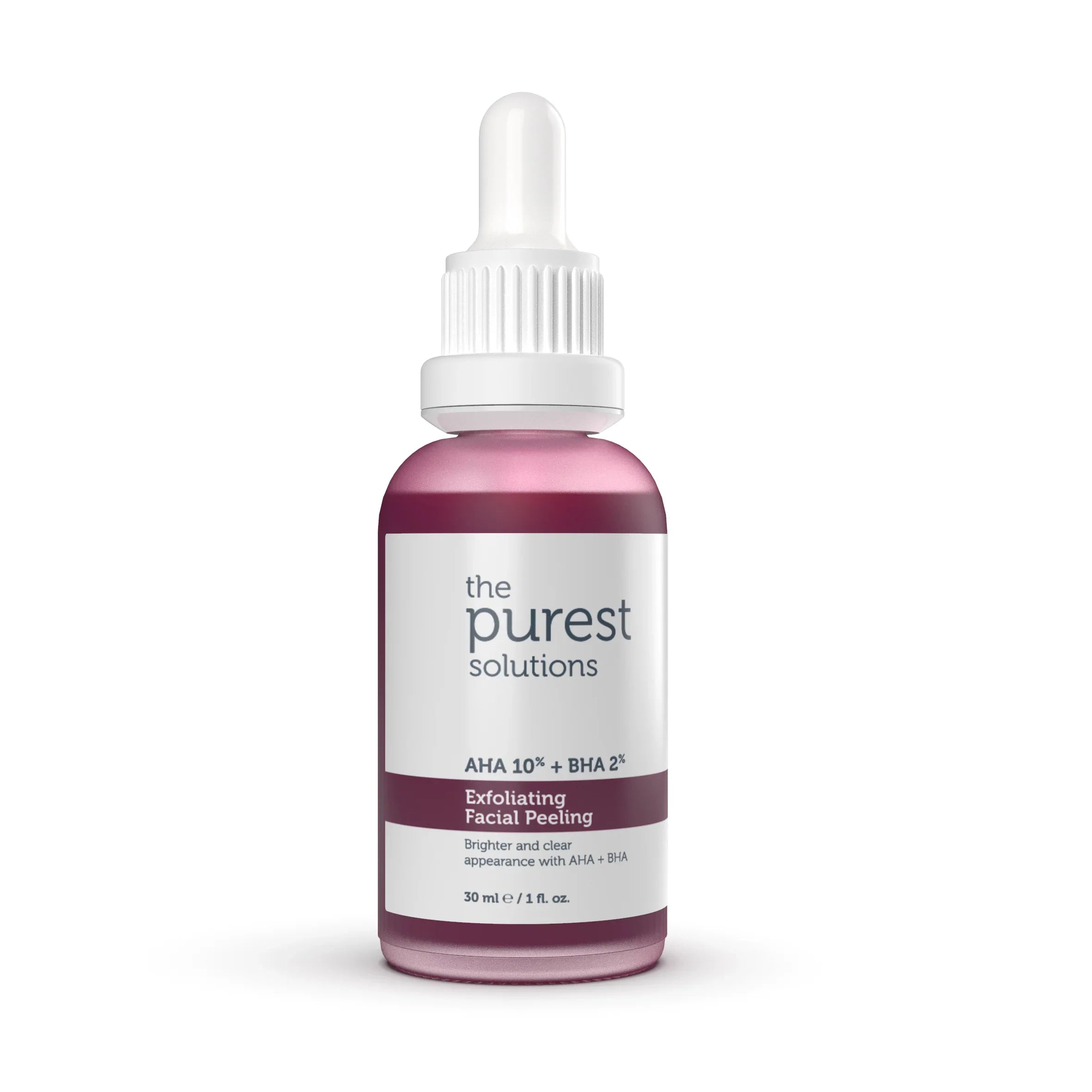 The Purest Solutions مقشر الوجه AHA 10% + BHA 2% للتقشير 30 مل