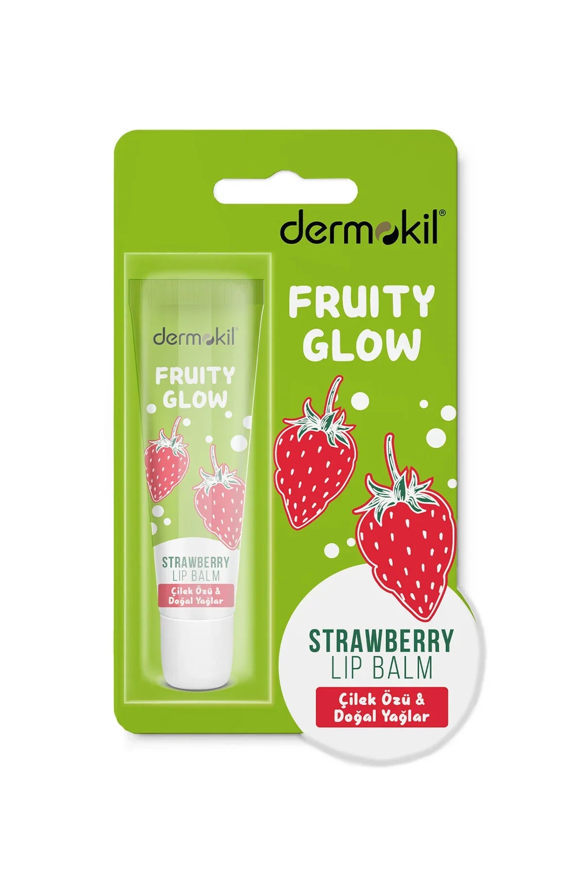 Dermokil Fruity Glow Strawberry Lip Balm 15ml