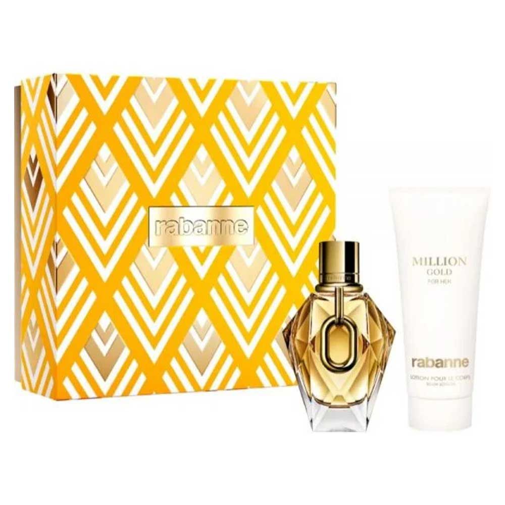 Million Gold EDP 90Ml + Body Lotion 100Ml Gift Set For Women