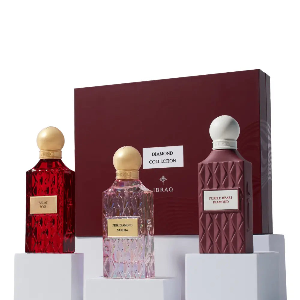 Ibraheem Al.Qurashi Diamond Collection Maroon 75ml*3