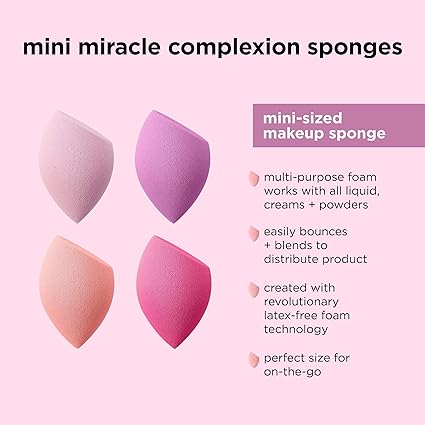 Real Techniques Miracle Mini Complexion Sponge 4 Count