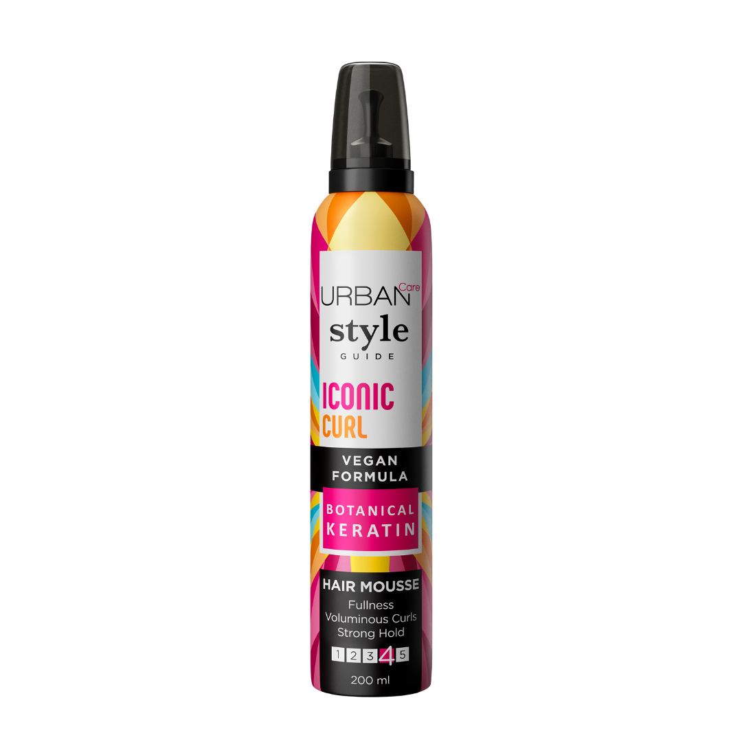 Urban Care Style Guide Iconic Curl Botanical Keratin Hair Mousse 200ml