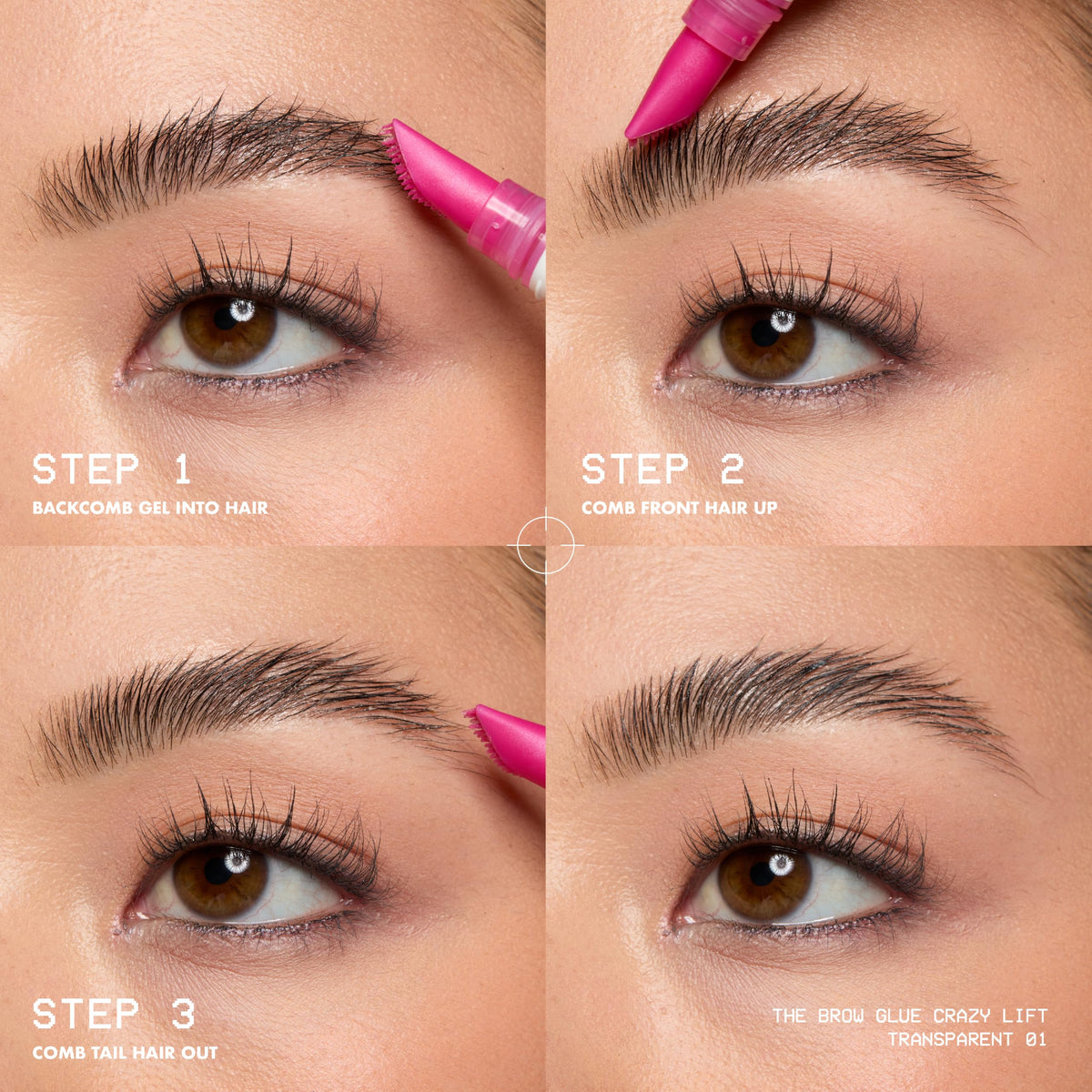 NYX جل تثبيت الحواجب The Brow Glue Crazy Lift - درجة 01 شفاف