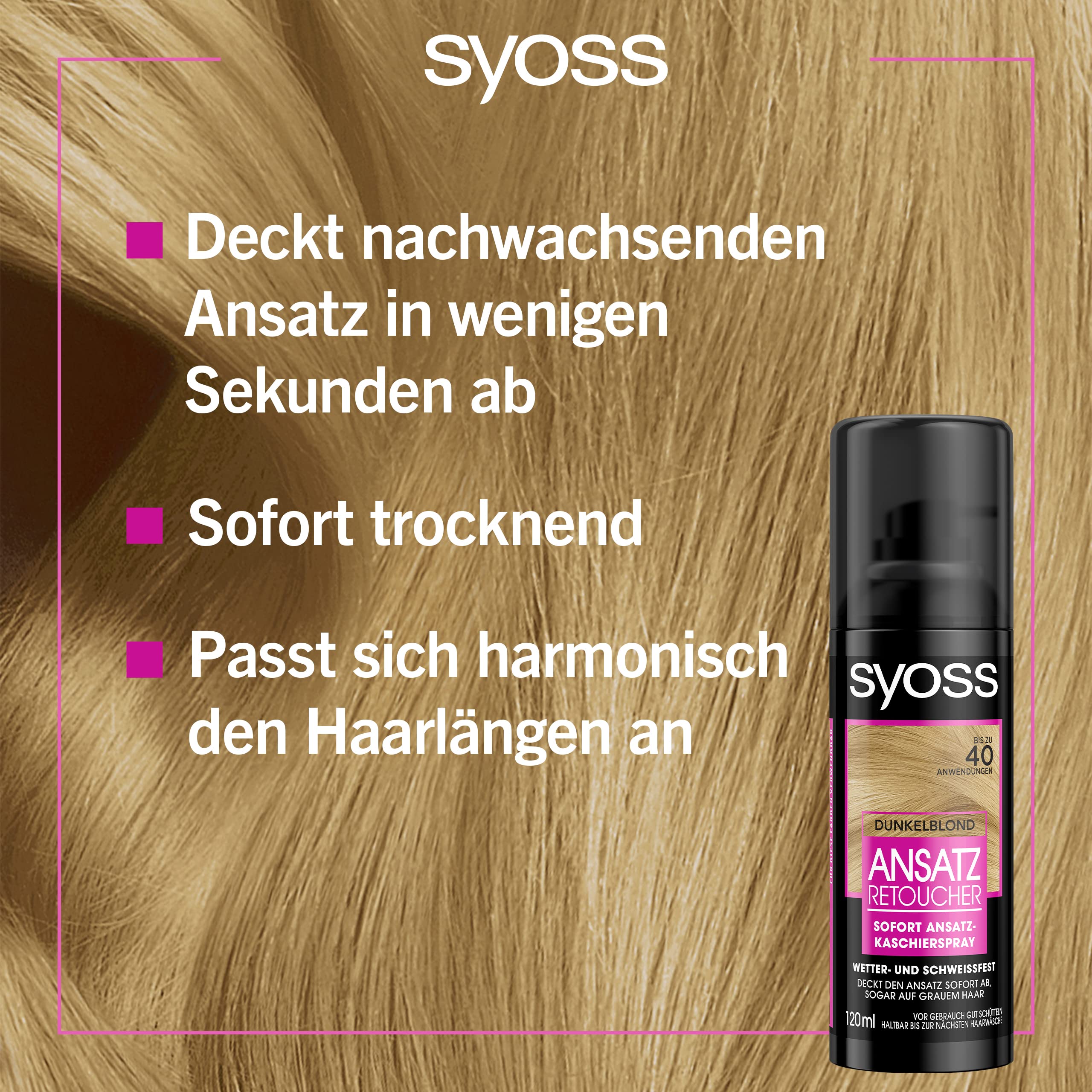 Syoss Root Retoucher spray for growths Hell-Blond
