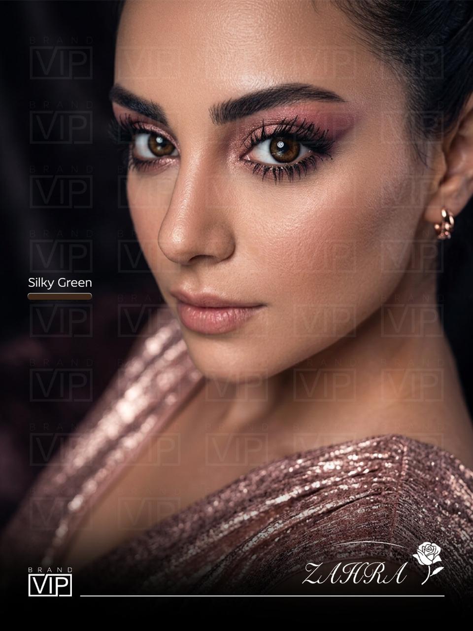 Annual Contact Lenses Silky Green by ZAHRA LENSES