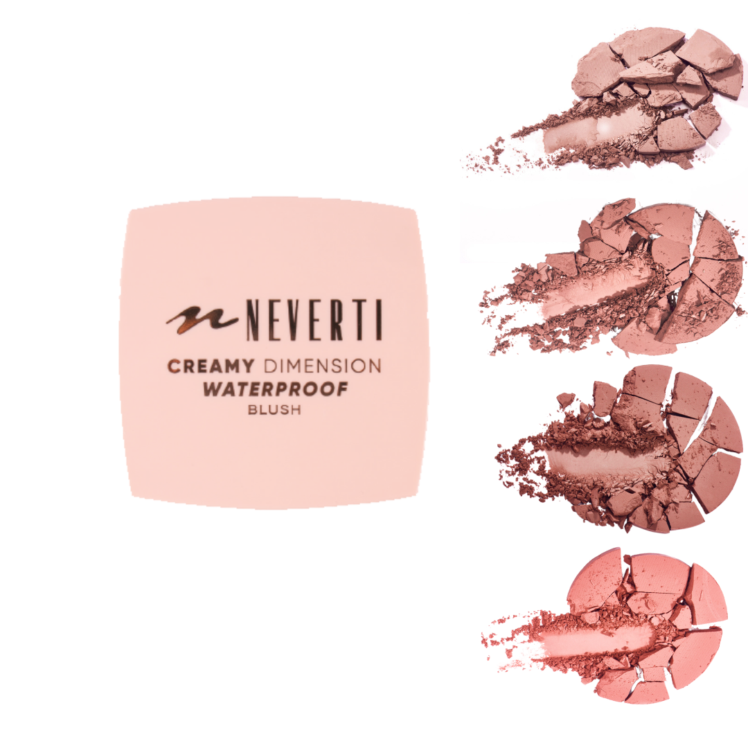 Neverti Creamy Dimension Waterproof Blush Shades
