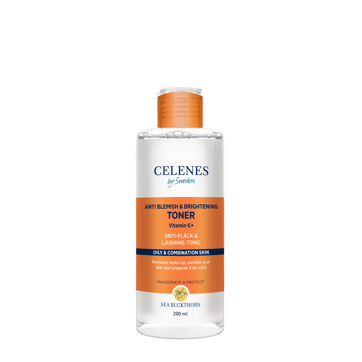 Celenes Sea Buckthorn Anti-Blemish & Brightening Toner 200ml for Oily & Combination Skin