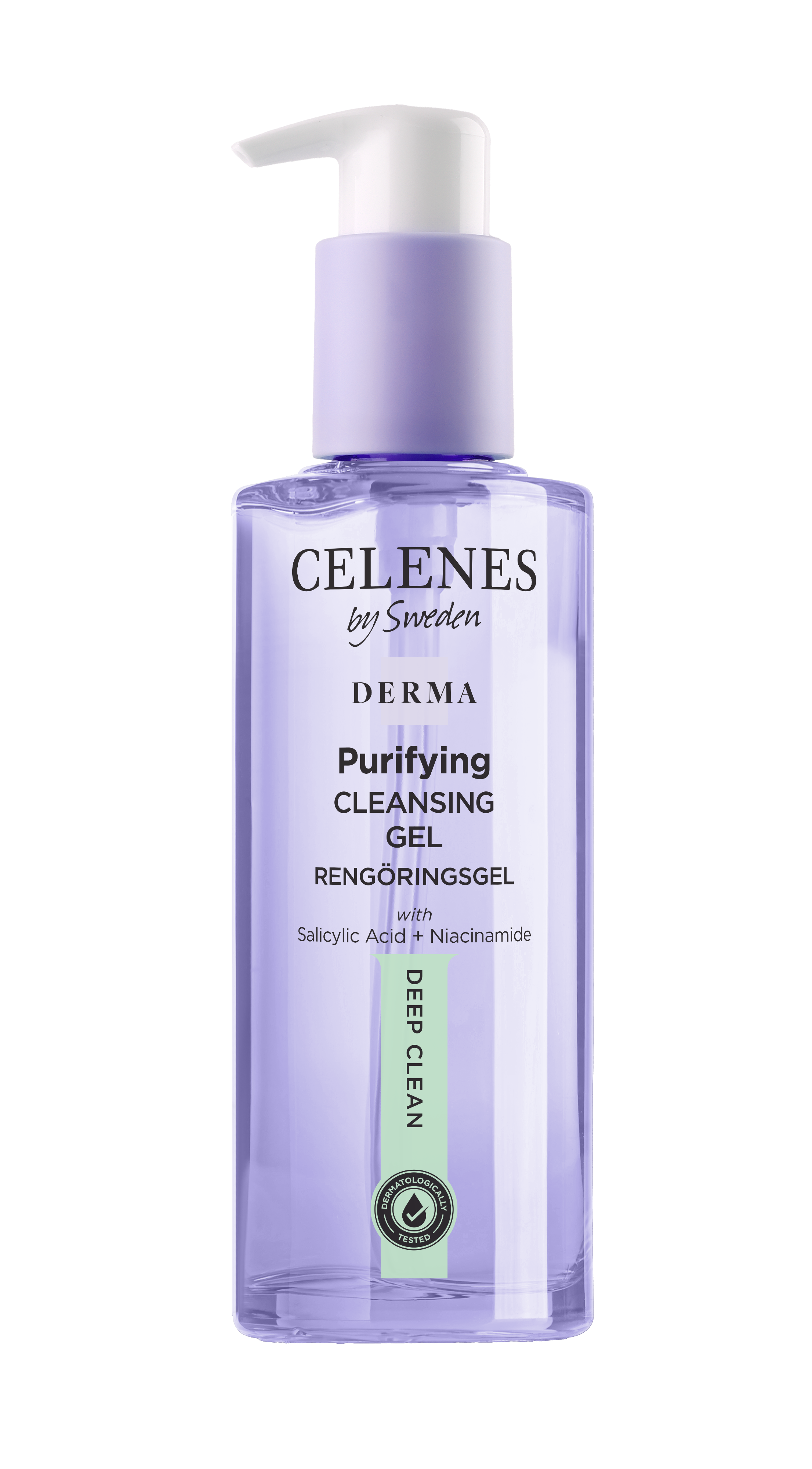 Celenes Derma Purifying Deep Clean Cleansing Gel 250ml –  for Oily & Combination Skin