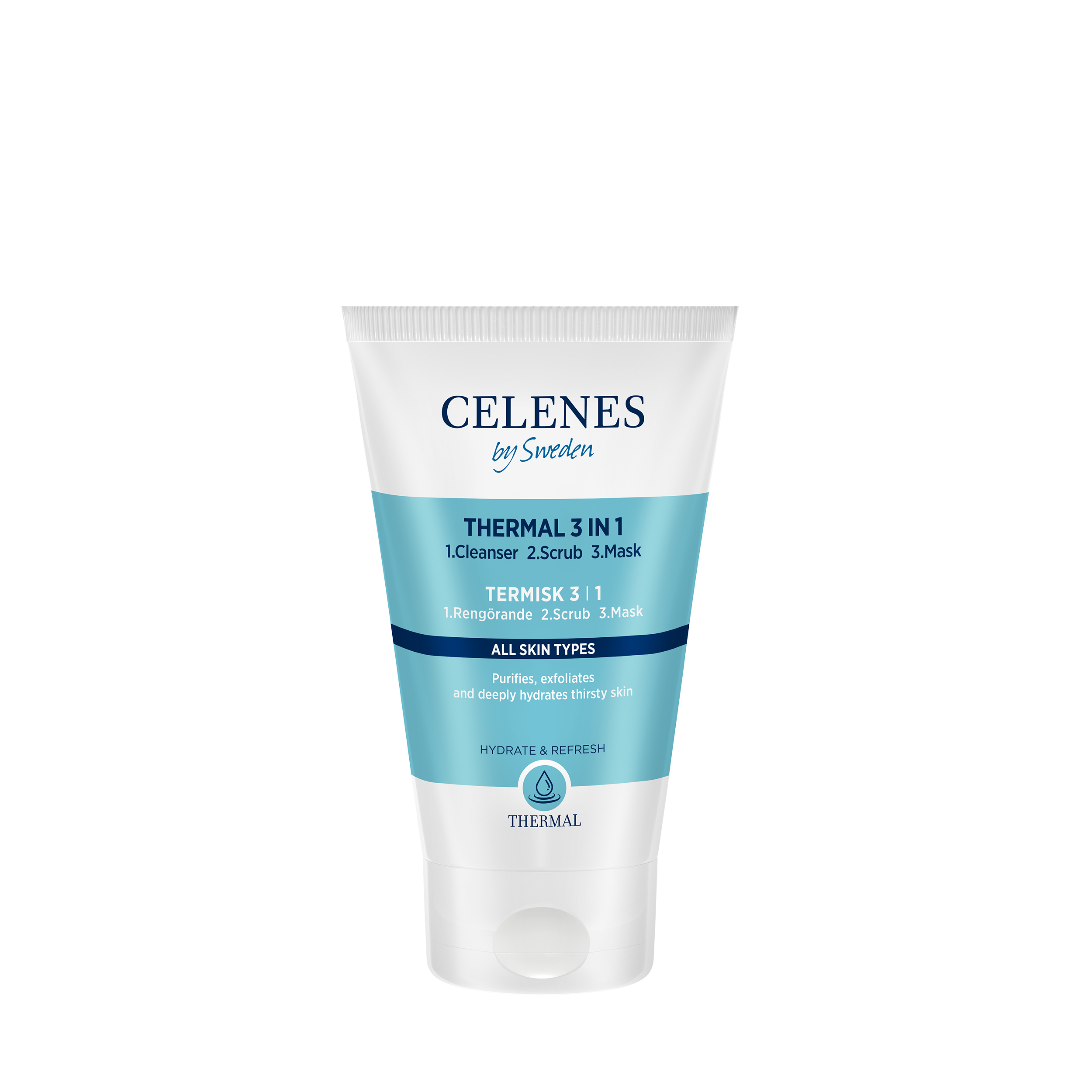 Celenes Thermal 3 In 1 Cleanser - Scrub - Mask 150Ml