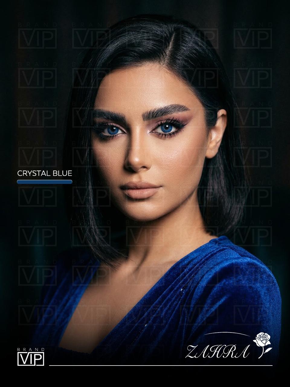 Annual Contact Lenses Blue Crystal by ZAHRA LENSES