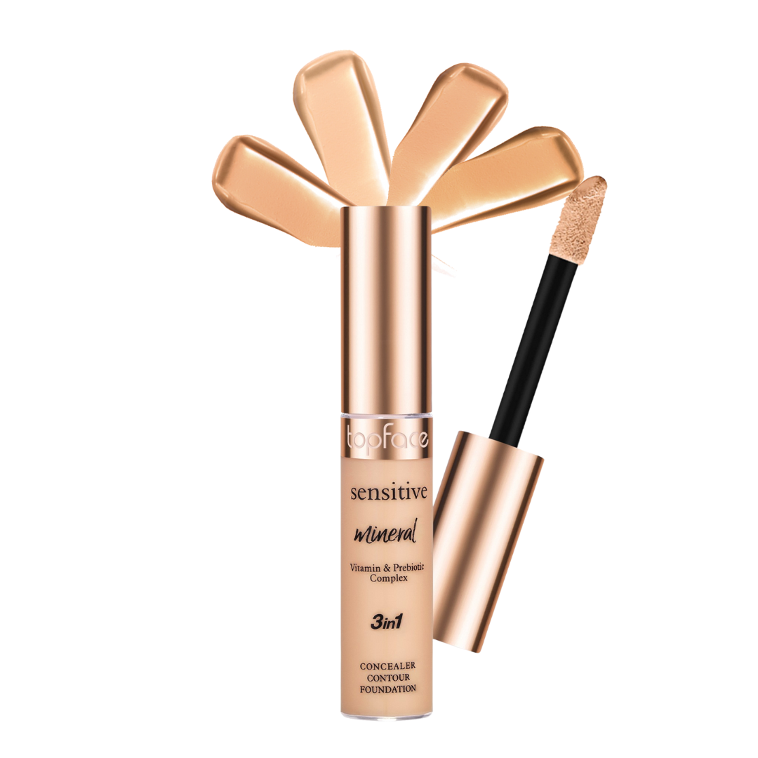 Topface Sensitive Mineral 3in1 Concealer, Contour & Foundation Shades