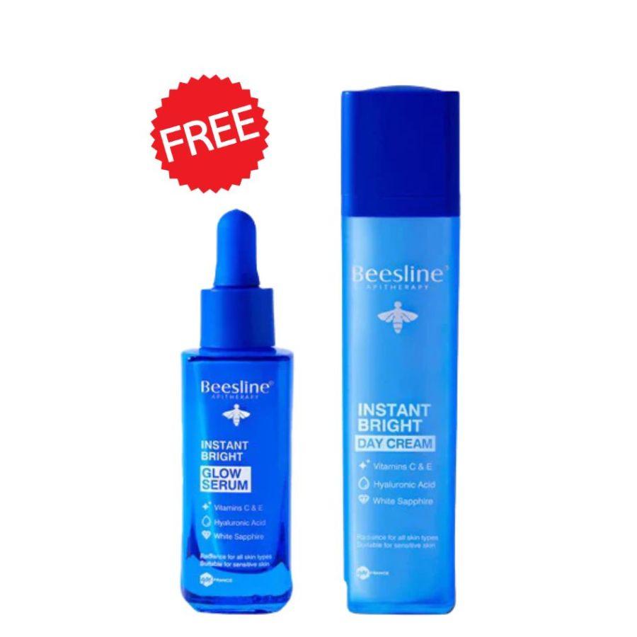 Beesline Instant bright Glow Serum + Day Cream FREE