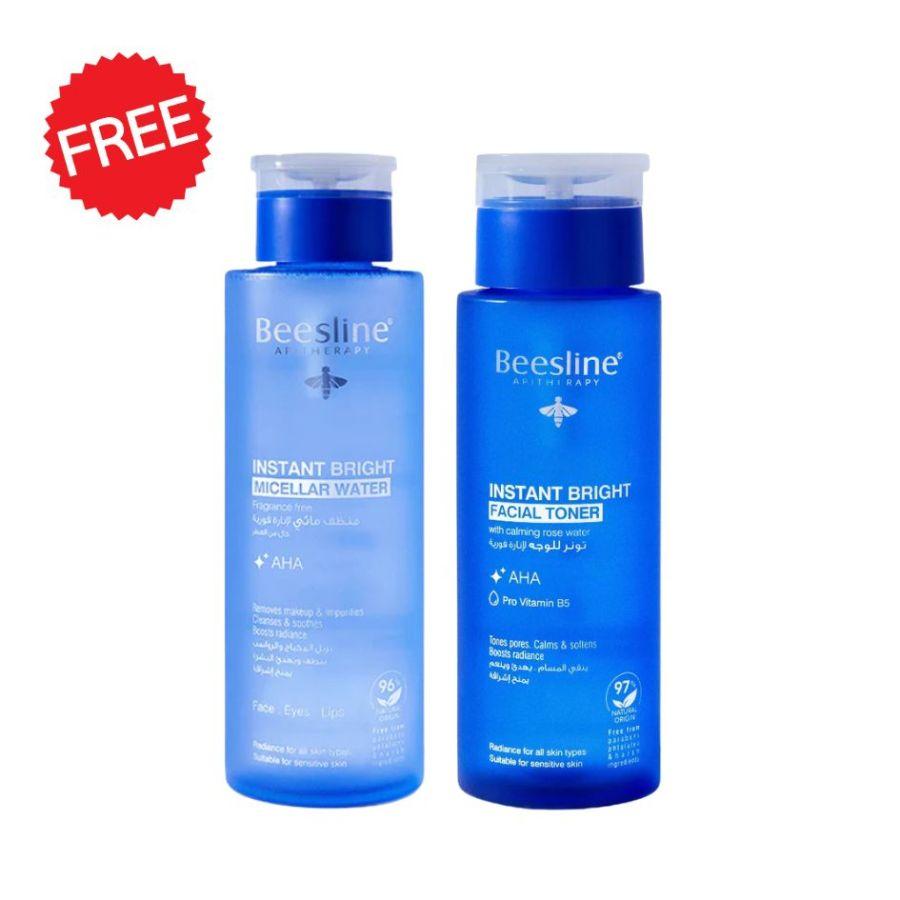 Beesline Instant Bright Micellar Water + Facial Toner FREE