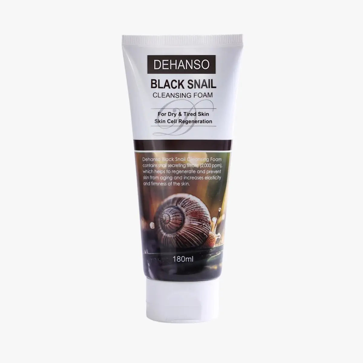 DeHanso Black Snail Cleansing Foam 180 ml | Snail Mucin Face Wash for Dry & Tired Skin