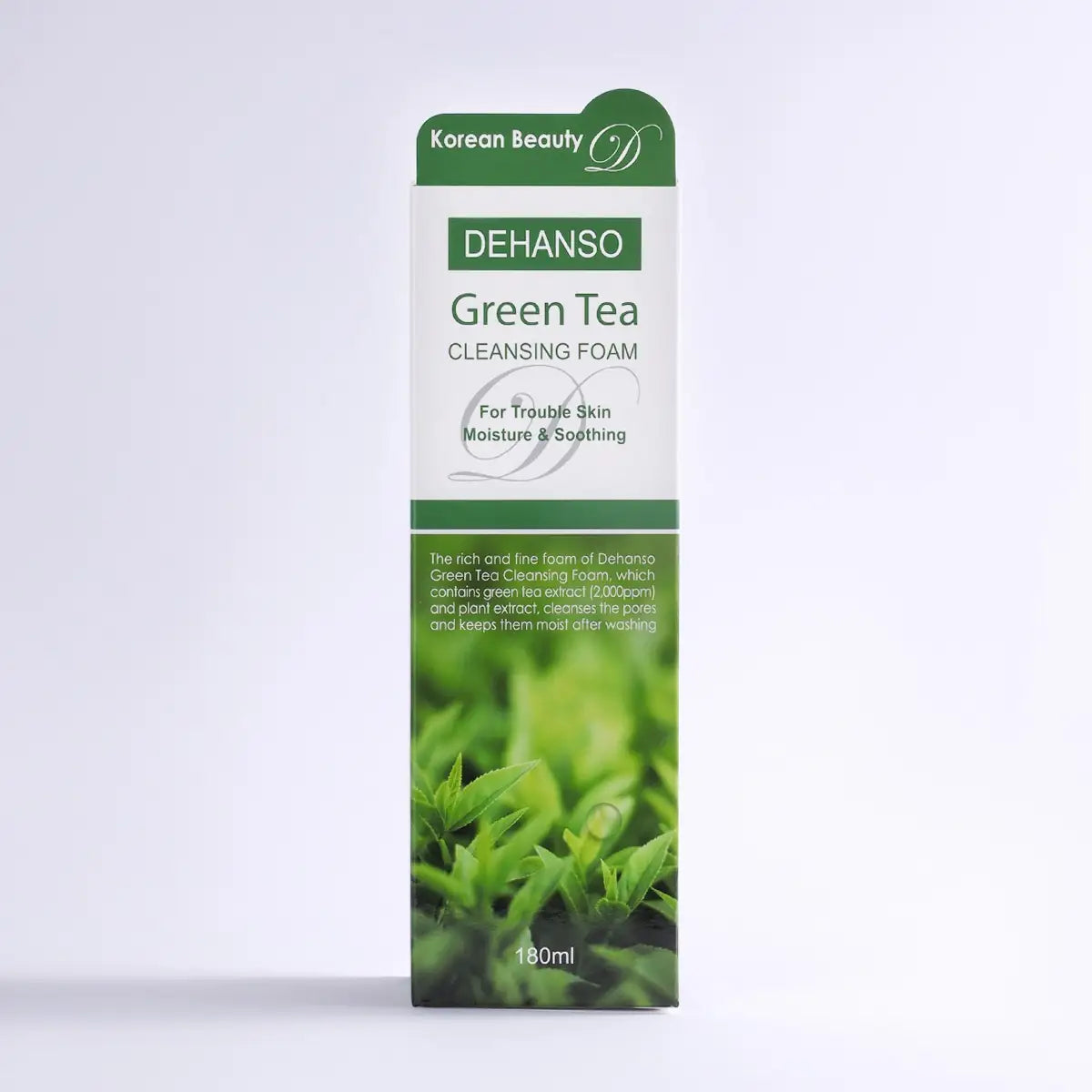 DeHanso Green Tea Foam Cleanser 180 ml | Soothing Hydrating Cleanser for Sensitive & Acne-Prone Skin