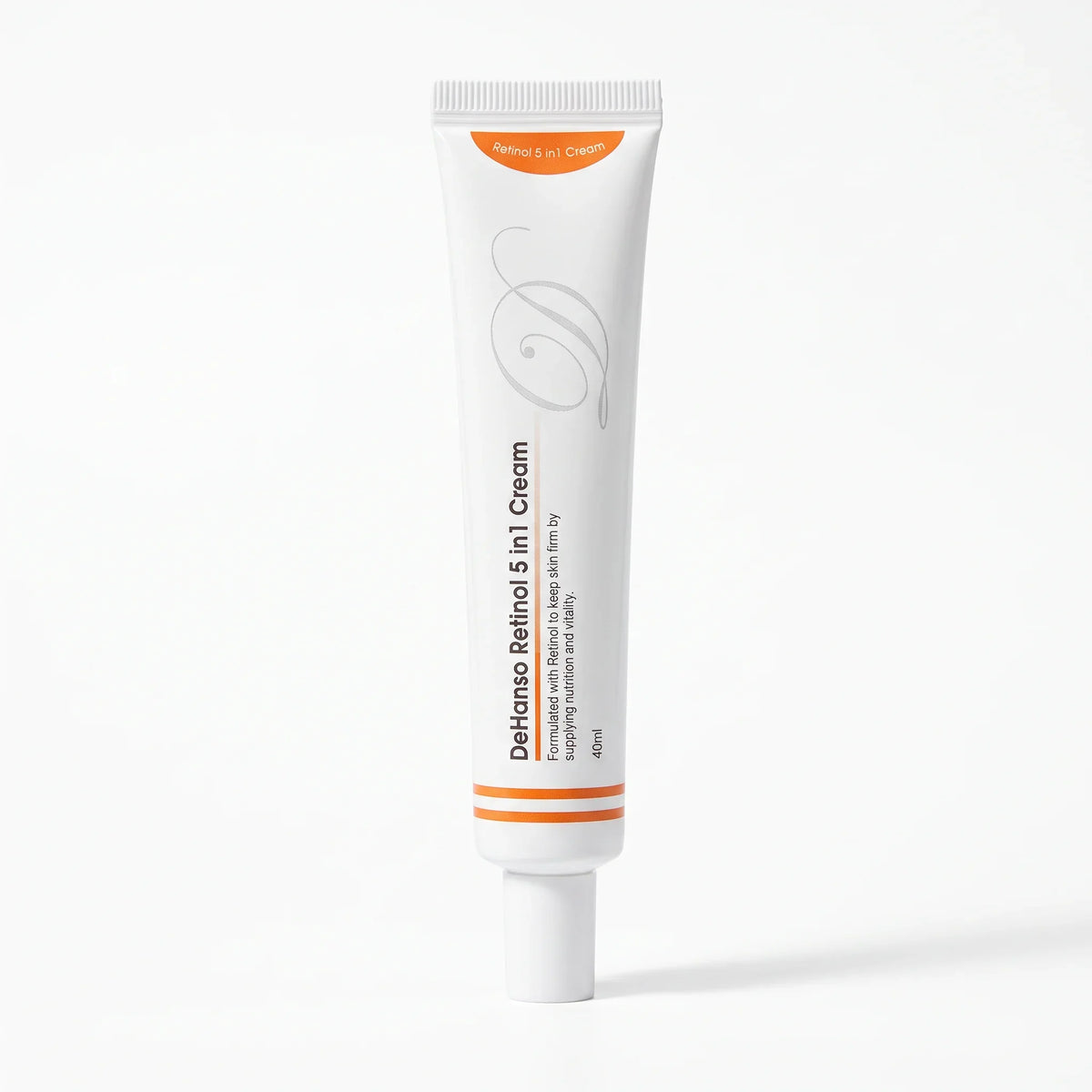 DeHanso Retinol 5 in 1 Cream 40ml tube upright on a white background