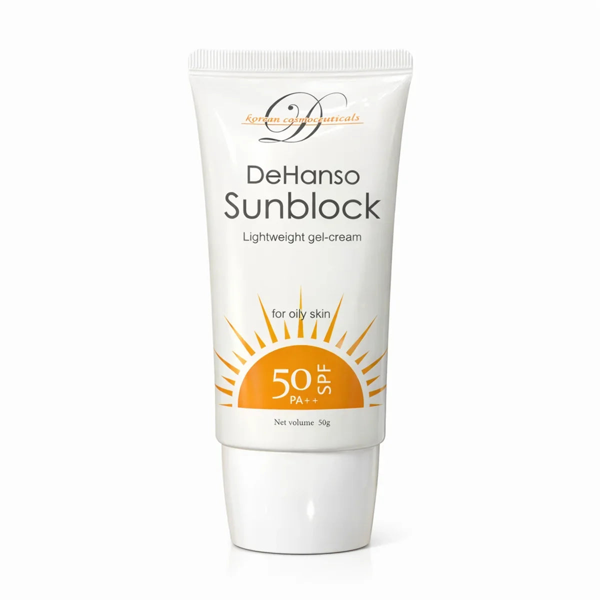 DeHanso Sunblock SPF 50 PA++ | Korean Lightweight Gel-Cream Sunscreen for Oily Skin (50g)