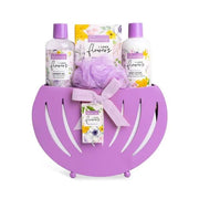 IDC Institute Shower Gel 250ml, Body Lotion 250ml, Bath Salts 100g, Bath Puff