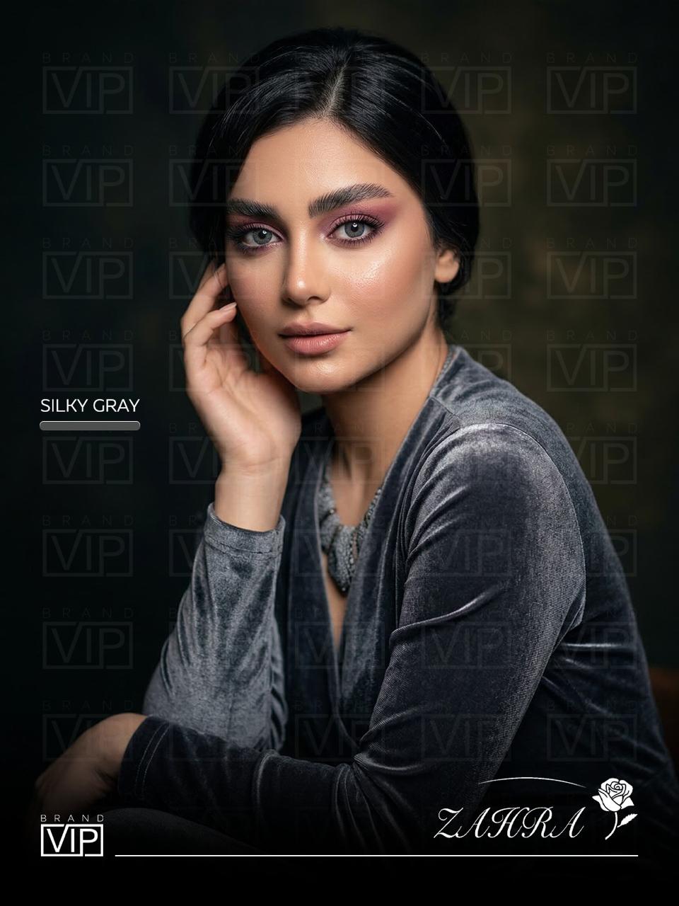 Annual Contact Lenses Silky Gray by ZAHRA LENSES