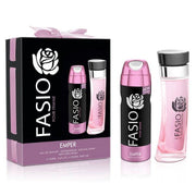 Fasio Gift Set Perfume 100ml For Woman +Deo 200ml