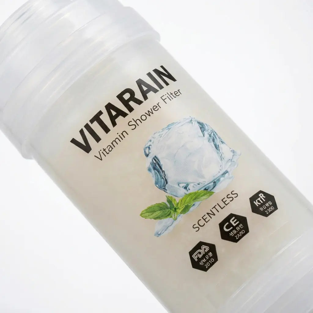 فلتر الشور الكوري بفيتامين C من فيتارين بدون رائحة لتقليل الكلور وتحسين ماء الشور, VITARAIN Korean Scentless Vitamin C Shower Filter for reducing chlorine and improving shower water