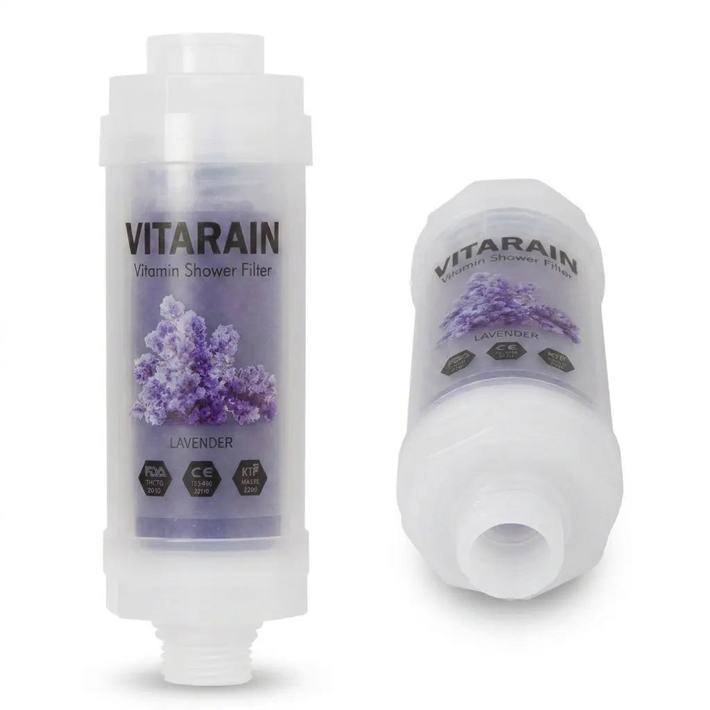 فلتر الشور الكوري بفيتامين C من فيتارين برائحة اللافندر لتقليل الكلور وتحسين ماء الشور, VITARAIN Korean Vitamin C Shower Filter in Lavender scent for reducing chlorine and improving shower water