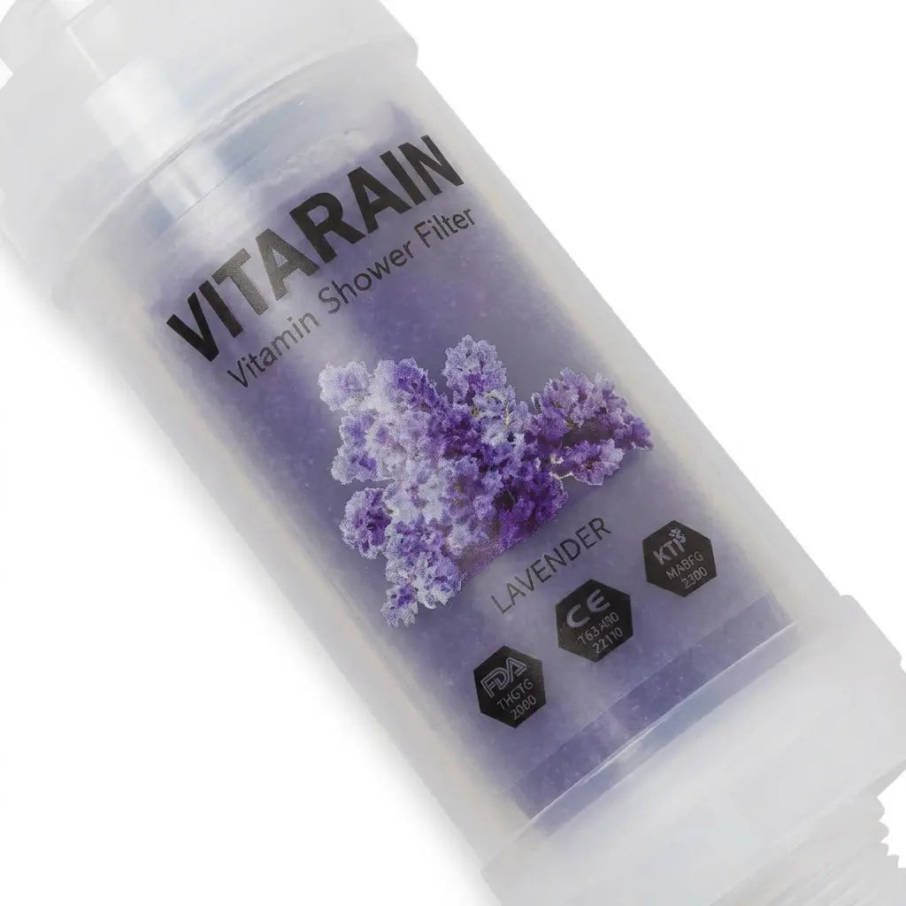 فلتر الشور الكوري بفيتامين C من فيتارين برائحة اللافندر لتقليل الكلور وتحسين ماء الشور, VITARAIN Korean Vitamin C Shower Filter in Lavender scent for reducing chlorine and improving shower water