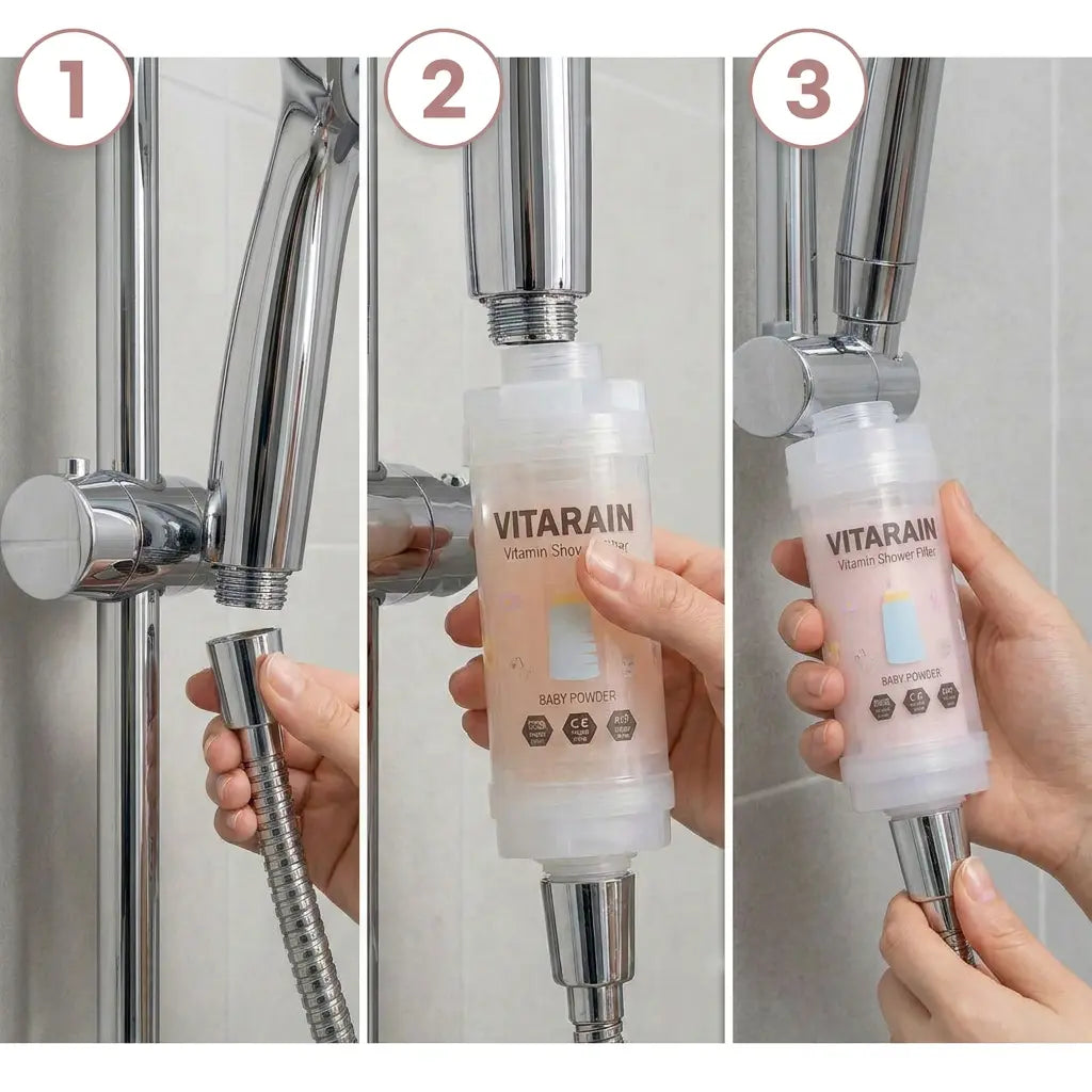 Baby Powder Scent | VITARAIN Korean Vitamin C Shower Filter