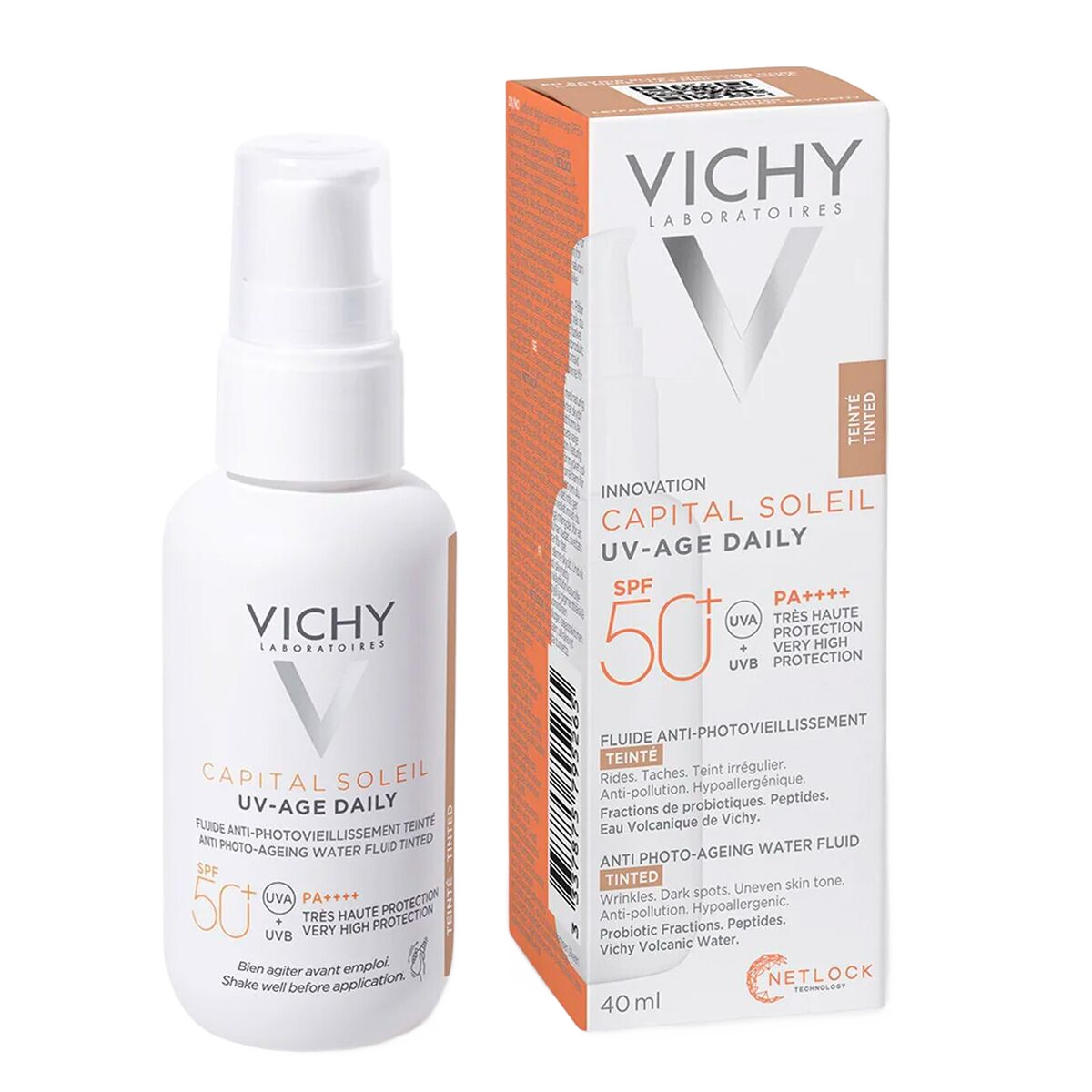 Vichy Capital Soleil UV Age Daily Facial Sunscreen With Colour SPF 50+ - 40 Ml