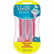 Gillette Venus Sensitive Disposable Razors for Women – 6 Count
